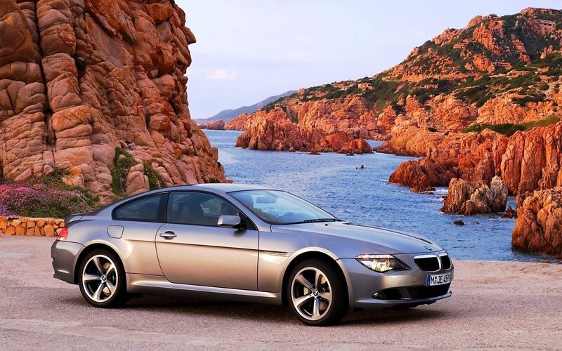 Silver BMW Coupe — Serene, Sunset, Photograph, Car
