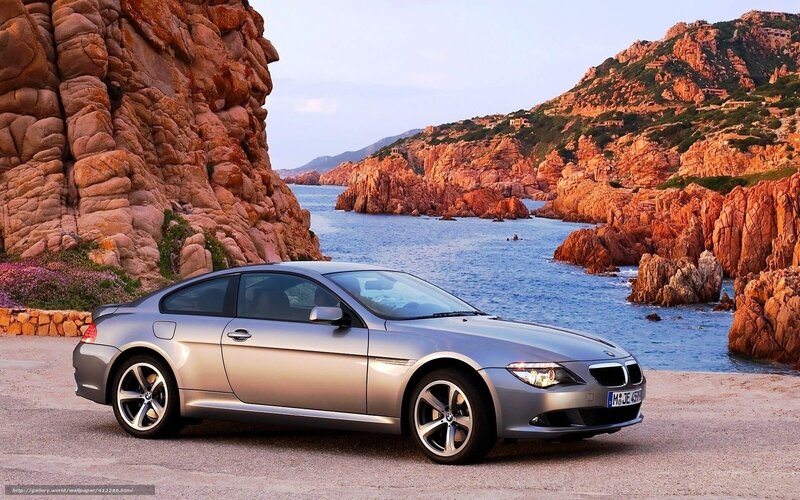 Silver BMW Coupe — Serene, Sunset