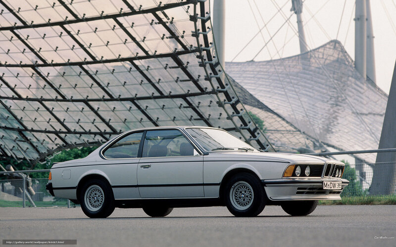 Silver BMW Coupe — White