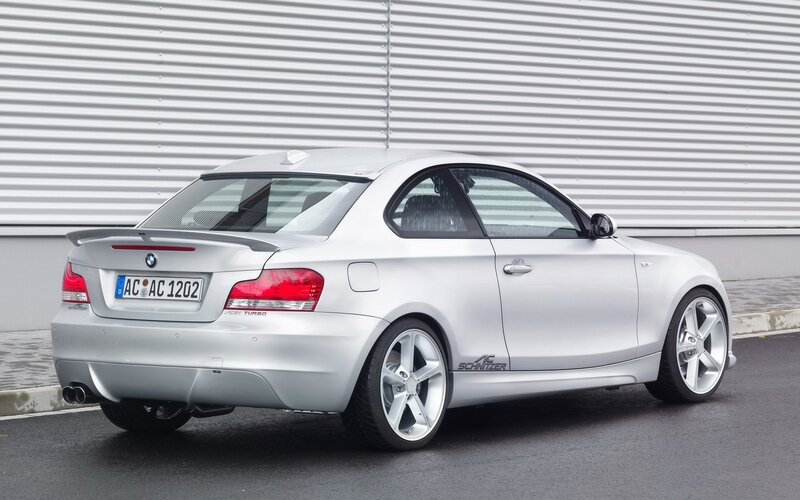silver bmw coupe with ac schafer