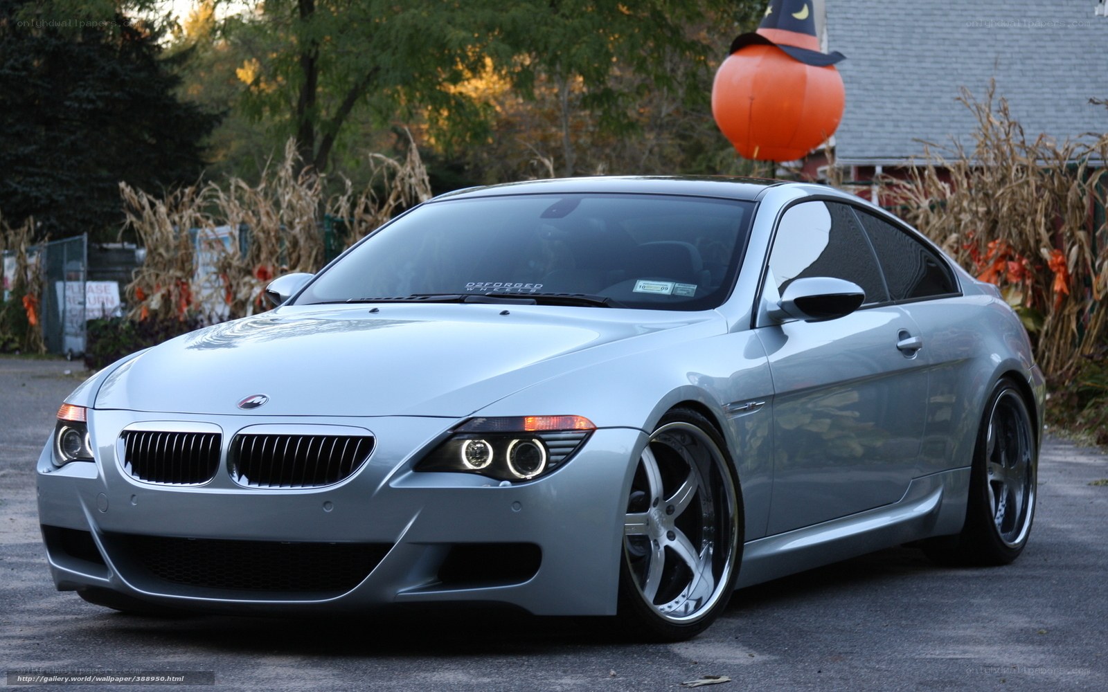 silver bmw coupe with custom wheels