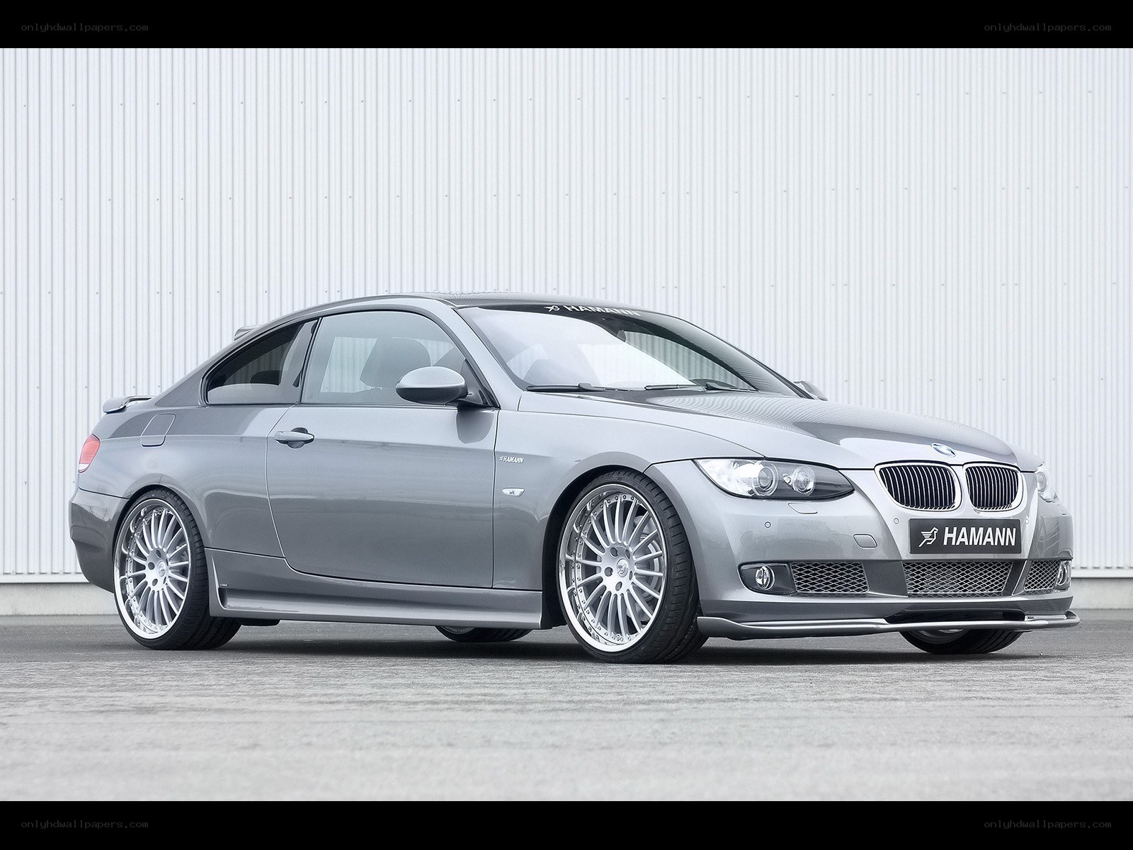 Silver BMW coupe with Hamann tuning