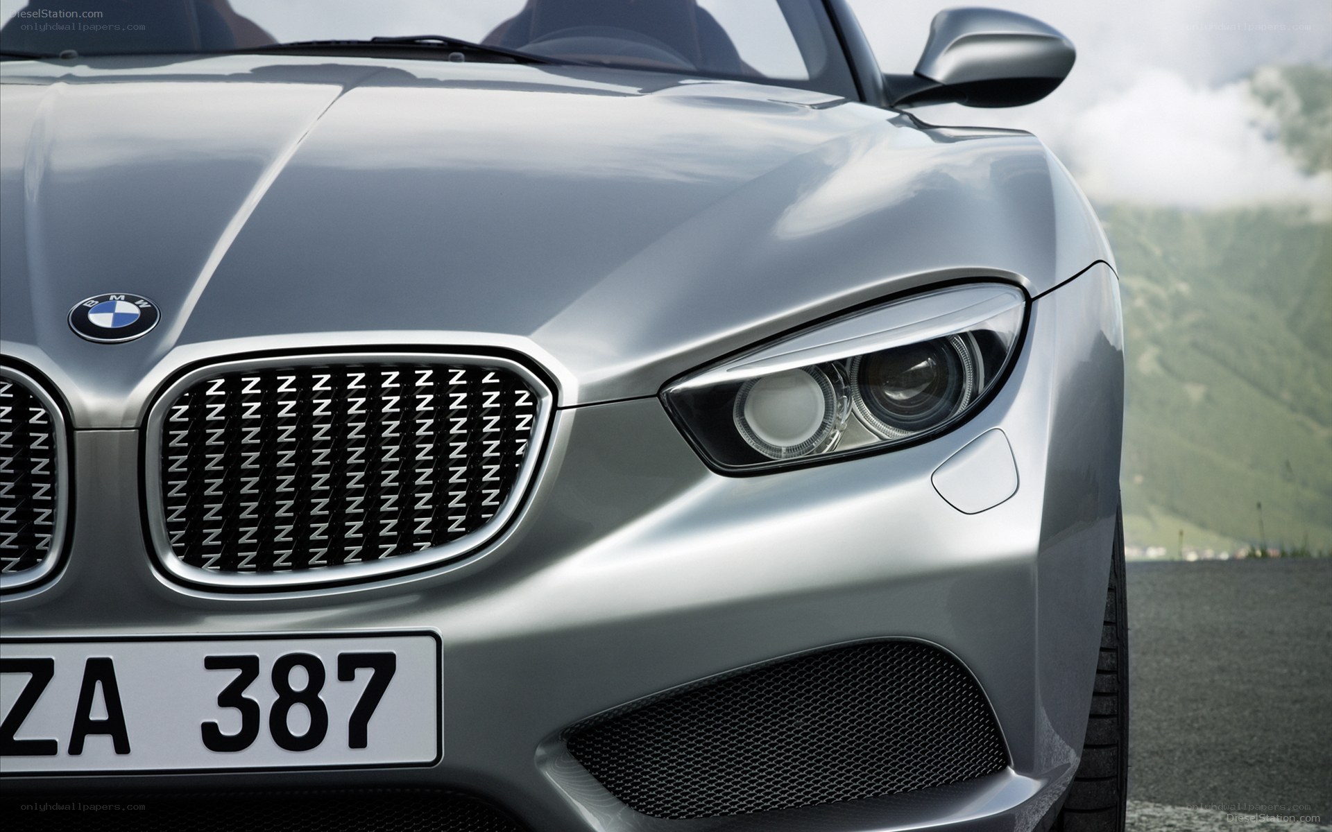 silver bmw front view