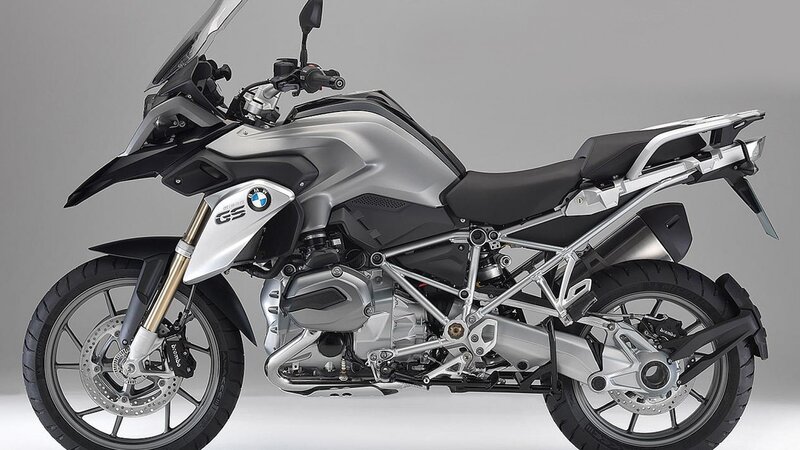 Silver BMW GS Motorcycle — Neutral, Photograph