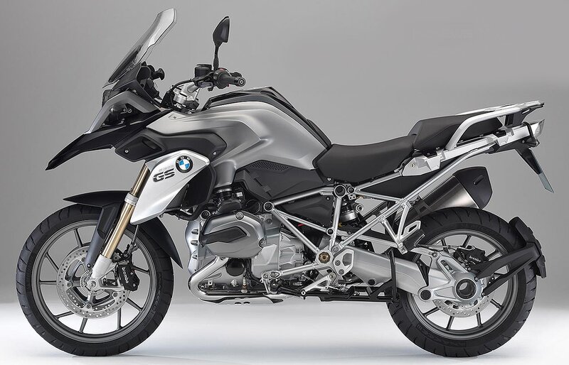Silver BMW GS Motorcycle — Neutral, Photograph, Windshield