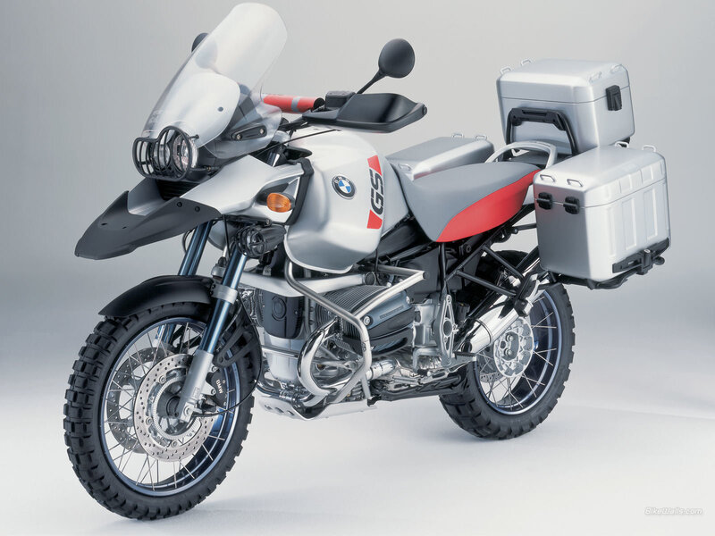 Silver BMW GS Motorcycle — Neutral
