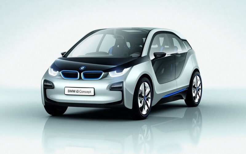 Silver Bmw I3 Concept