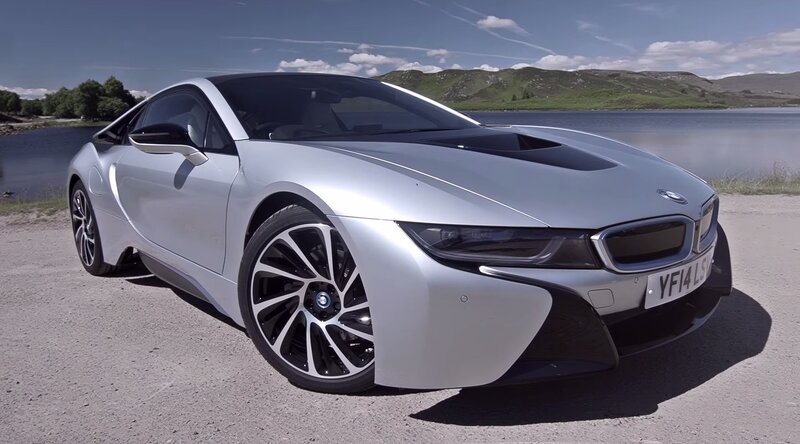 Silver Bmw I8 Car