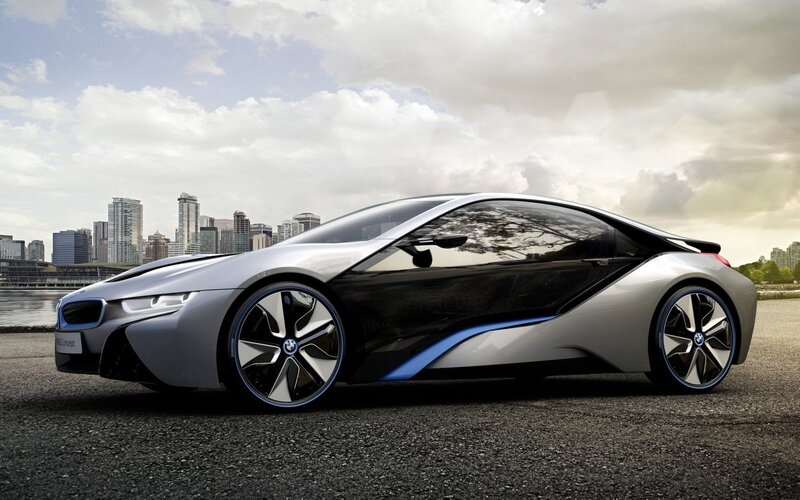 Silver Bmw I8 Concept