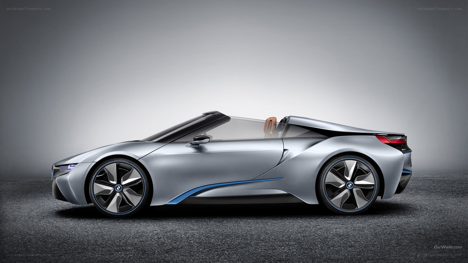 silver bmw i8 roadster
