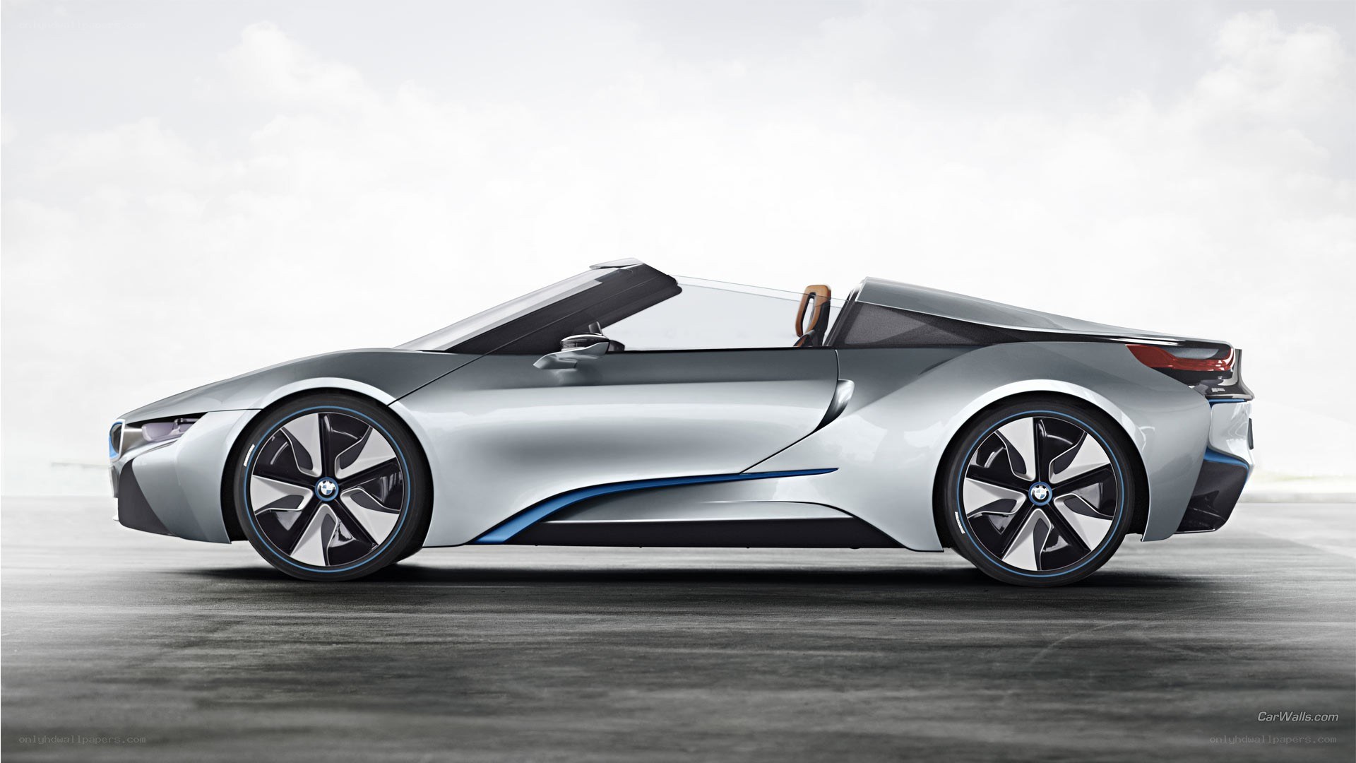 silver bmw i8 roadster