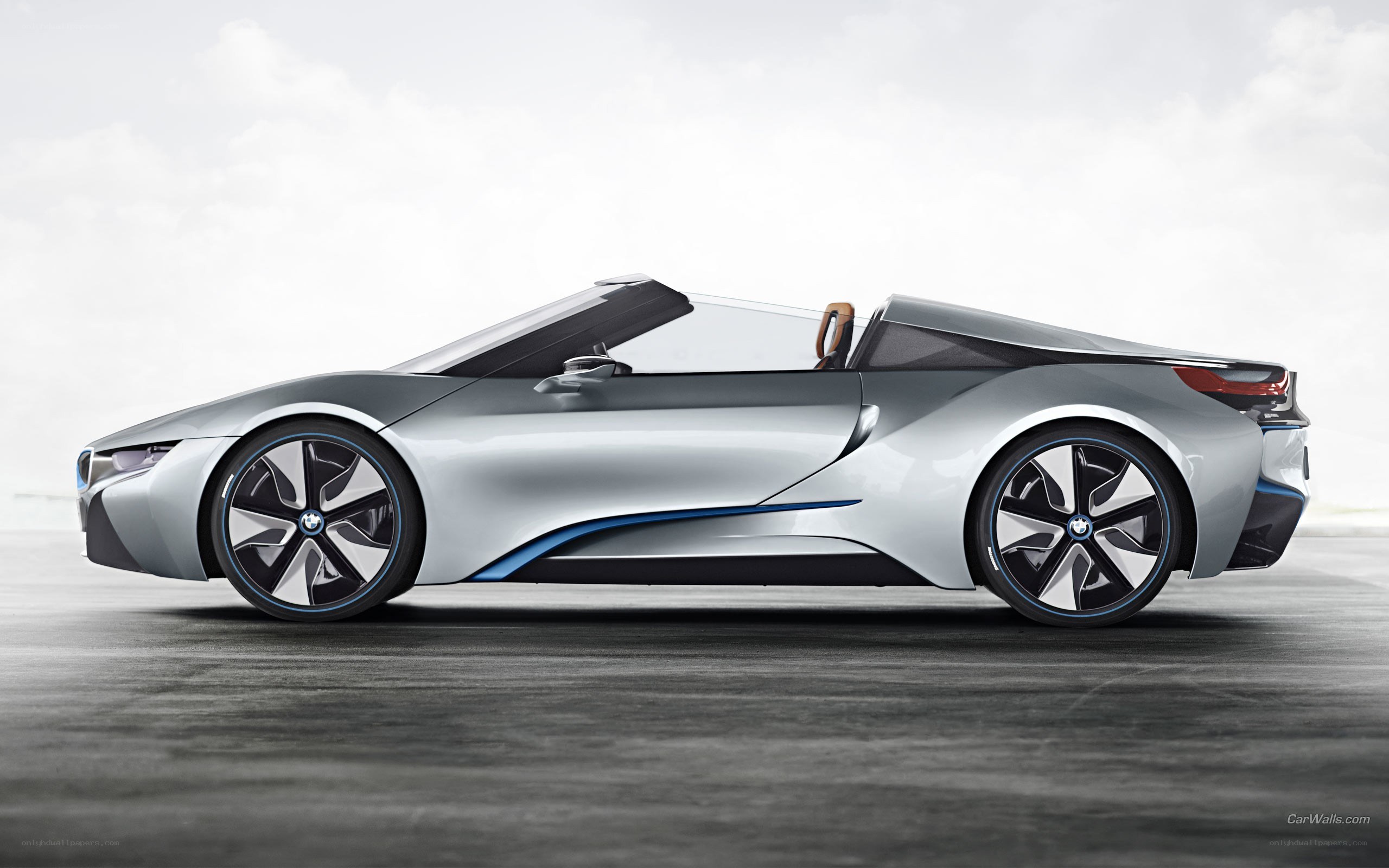 silver bmw i8 roadster
