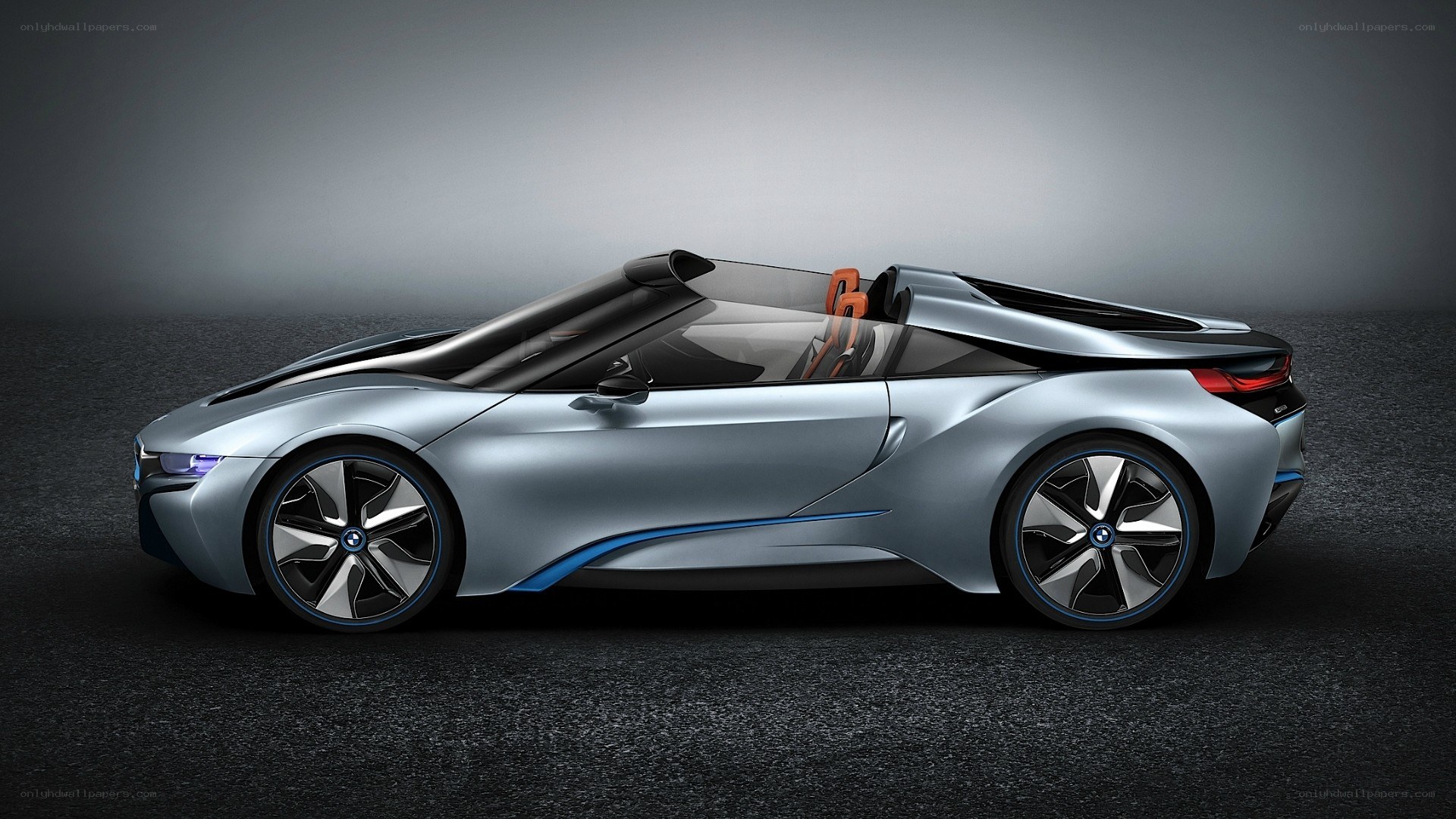 silver bmw i8 roadster