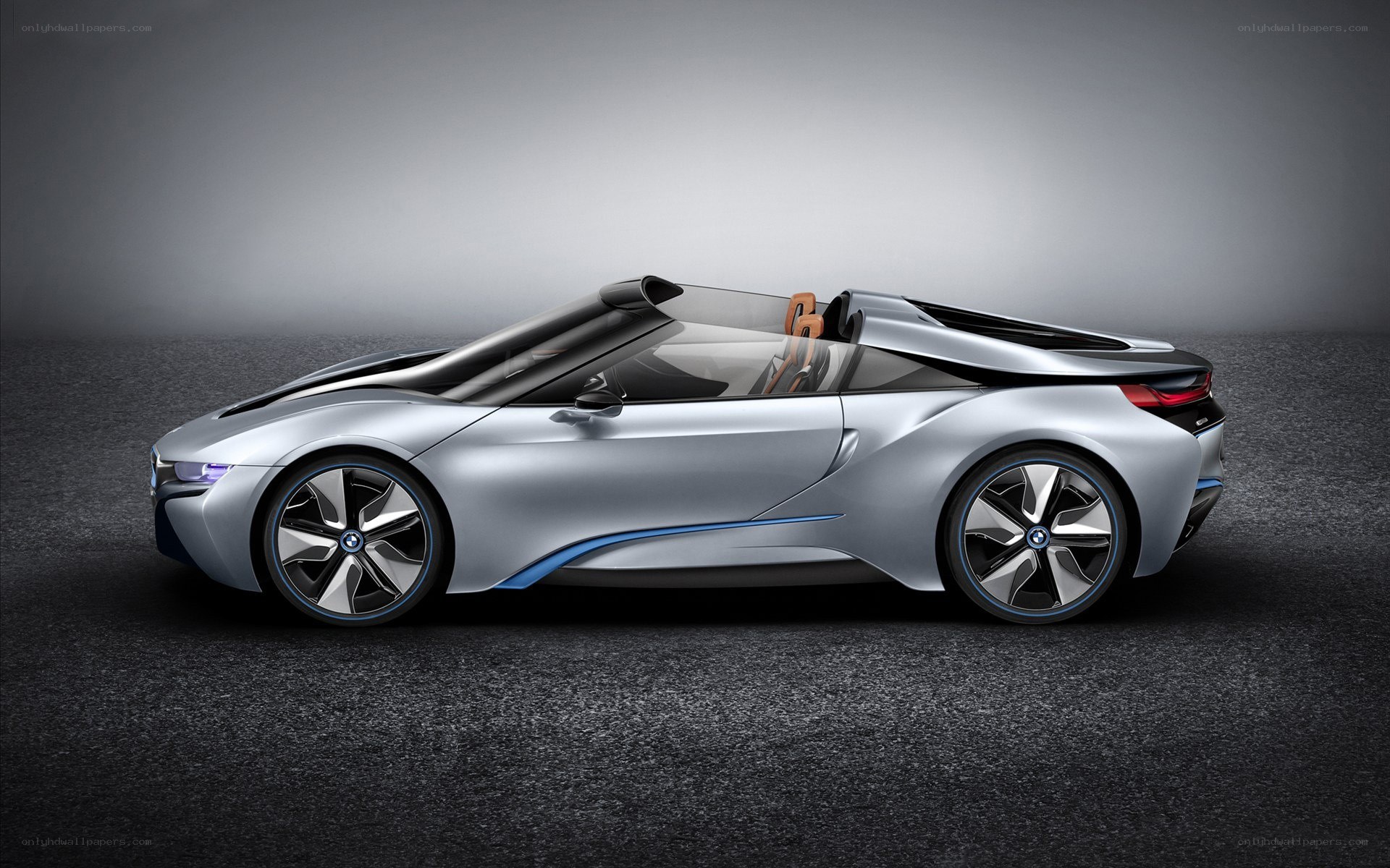 silver bmw i8 roadster