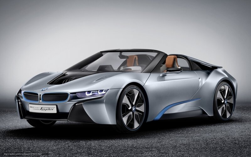 Silver BMW I8 Spyder — Dramatic, Photograph