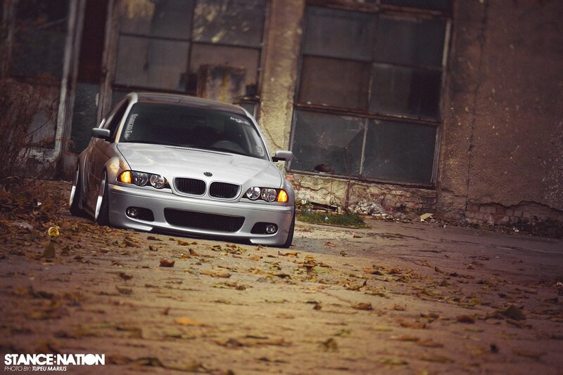 silver bmw in abandoned lot