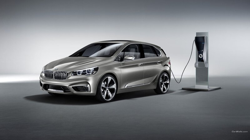 Silver BMW IPerformance Car