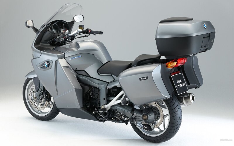 Silver BMW K 1300 GT motorcycle