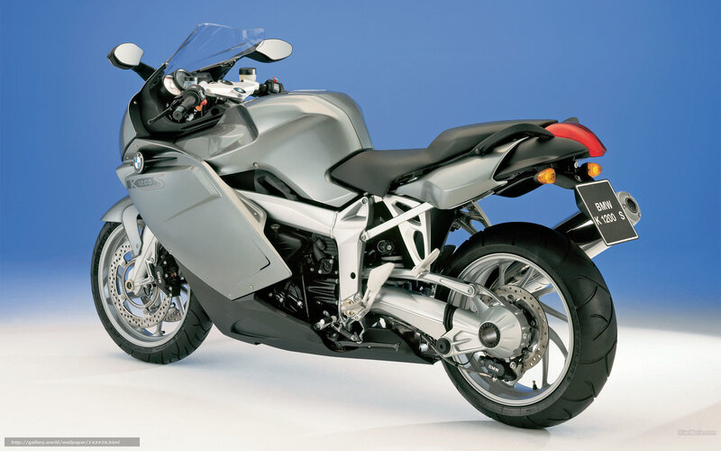 Silver BMW K1200 S Motorcycle — Neutral