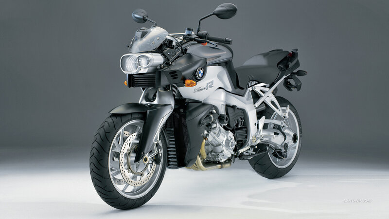 Silver BMW K1200R Motorcycle — Neutral, Photograph