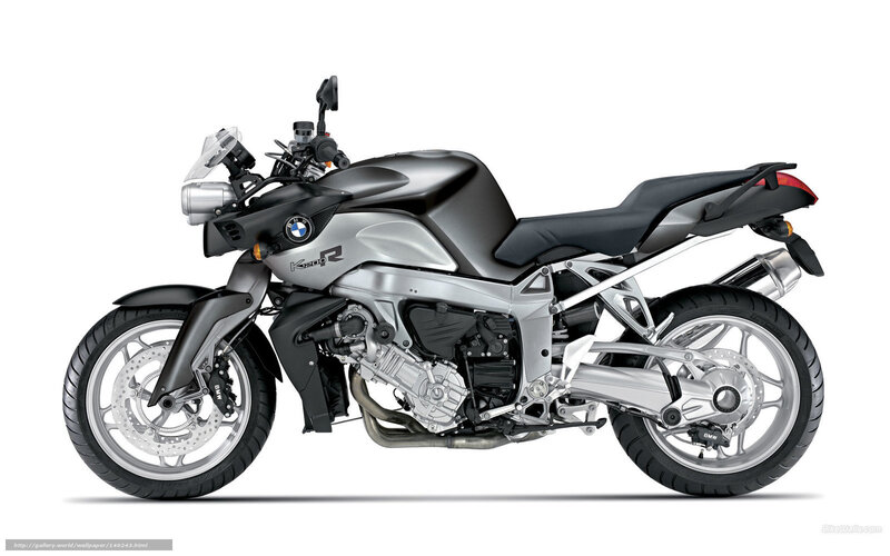Silver BMW K1200R Motorcycle — Neutral