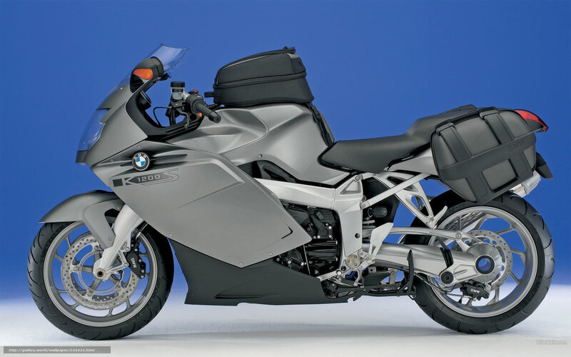 Silver BMW K1200S Motorcycle — Gray, Neutral, Photograph