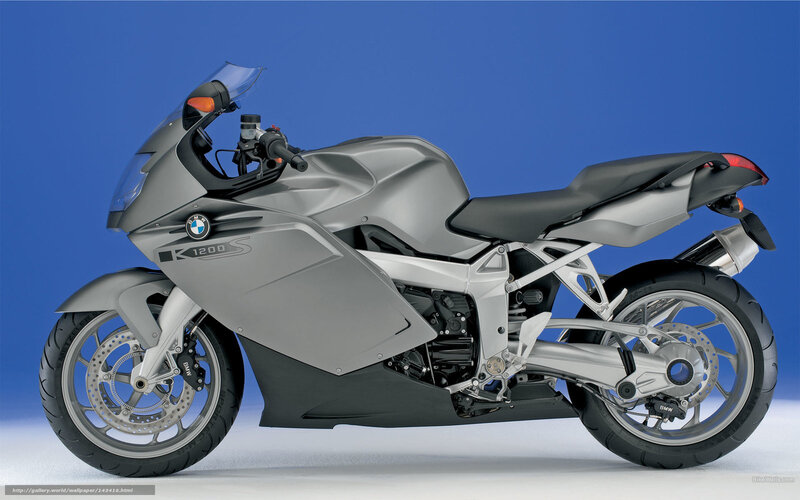 Silver BMW K1200S Motorcycle — Gray, Neutral