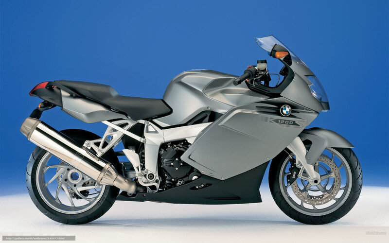 Silver BMW K1200S Motorcycle — Neutral