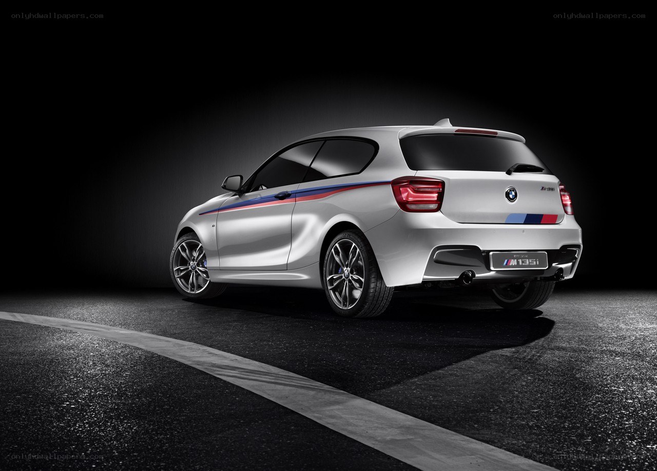 Silver BMW M135i car