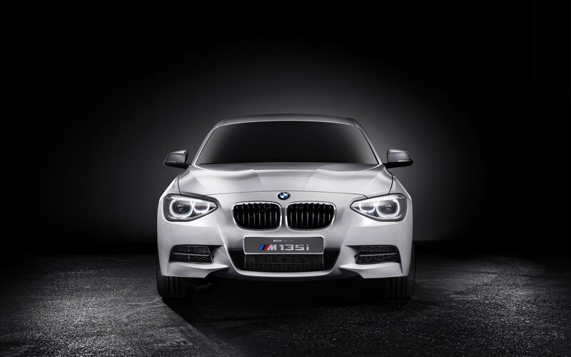 Silver BMW M135i — Dramatic