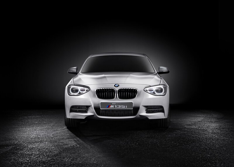 Silver BMW M135i — White, Dramatic