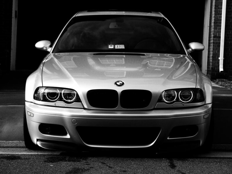 Silver Bmw M3 Car — Black