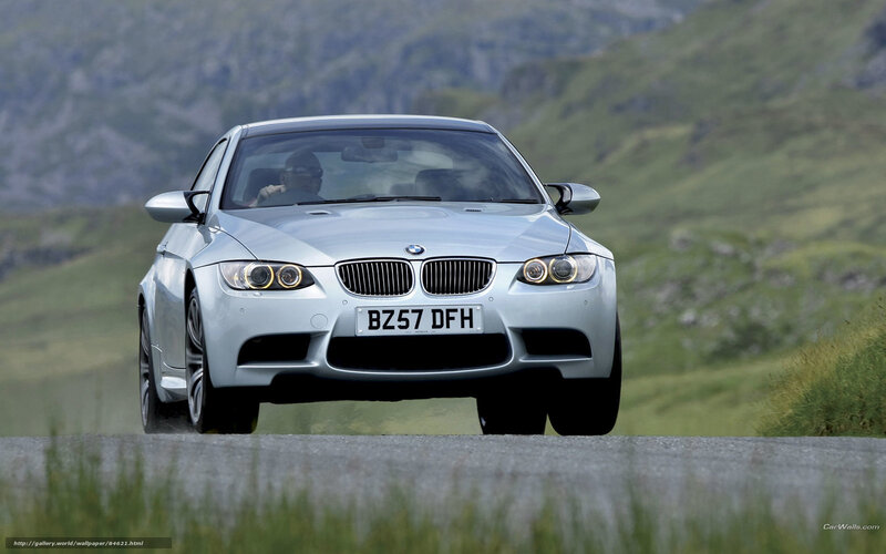 Silver BMW M3 Car — Dynamic, Afternoon