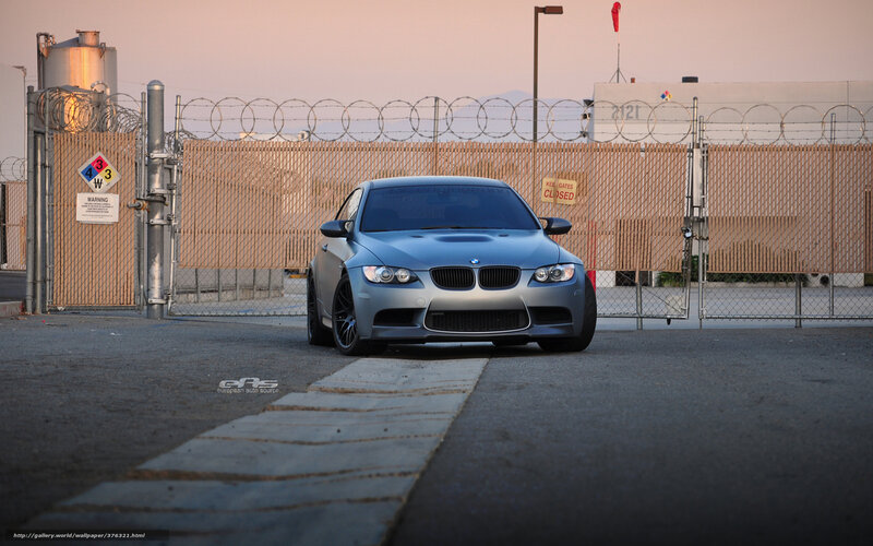 Silver BMW M3 Car — Gray, Dramatic, Sunset