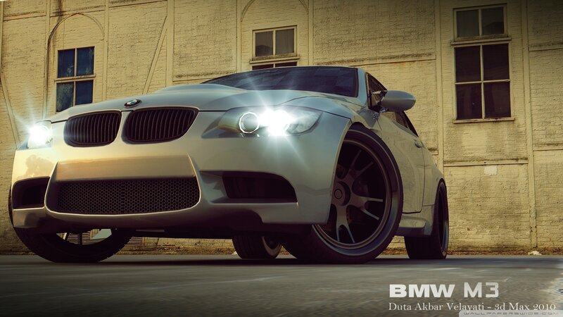 silver bmw m3 car