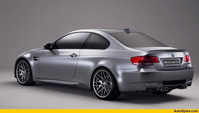 silver bmw m3 concept car