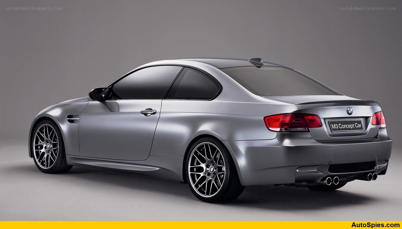 silver bmw m3 concept car