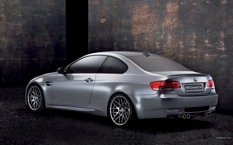 silver bmw m3 concept car