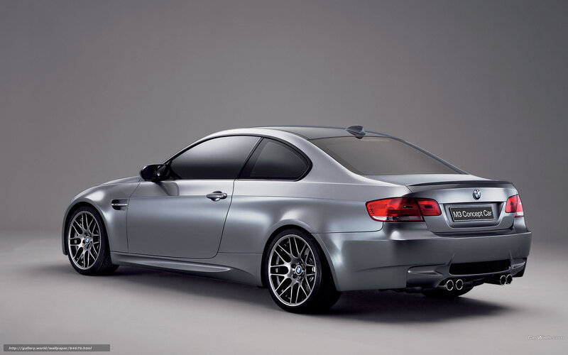 Silver BMW M3 Concept Car — Gray