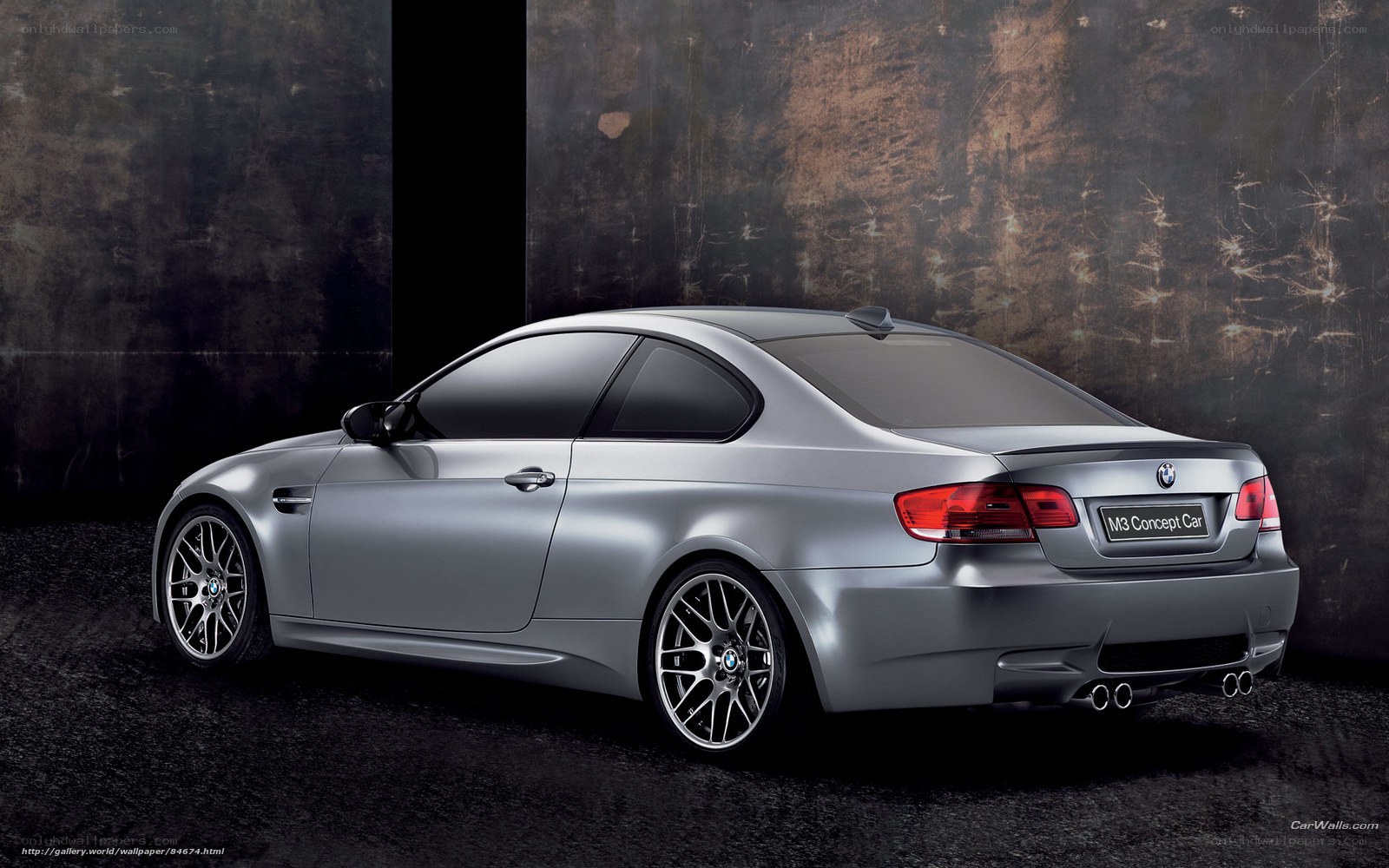 silver bmw m3 concept car