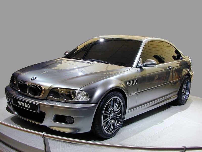 Silver BMW M3 coupe