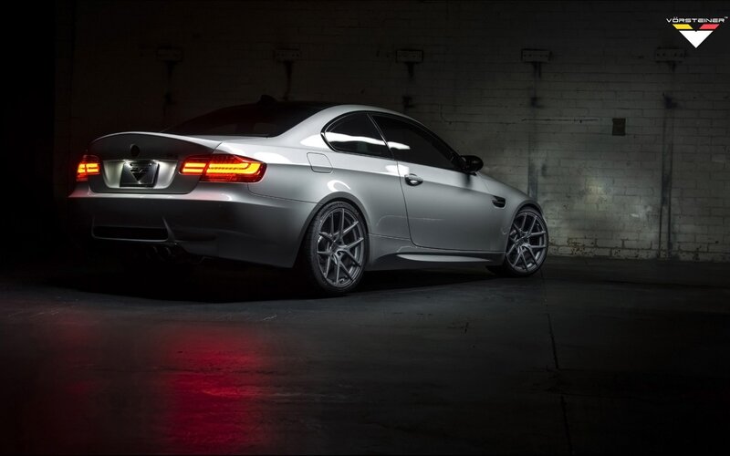 Silver BMW M3 Coupe — Dramatic, Night, Photograph