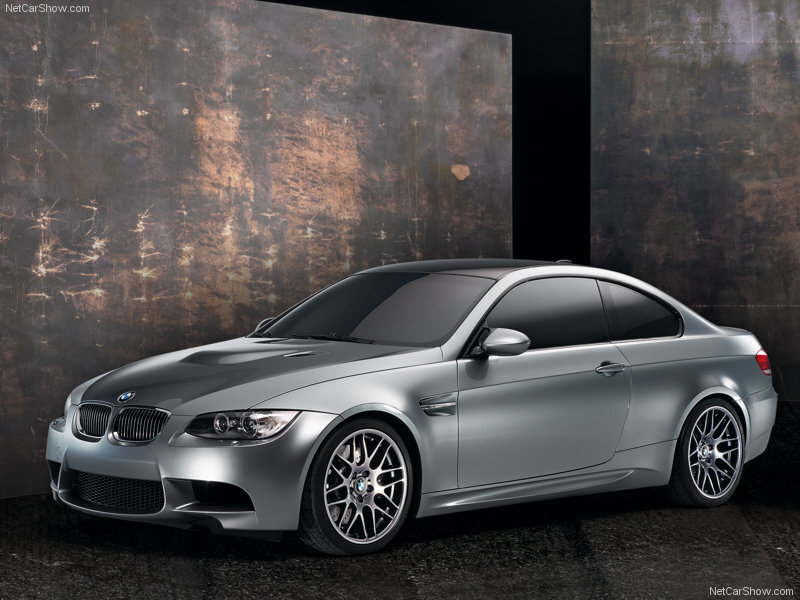 Silver BMW M3 Coupe — Dramatic