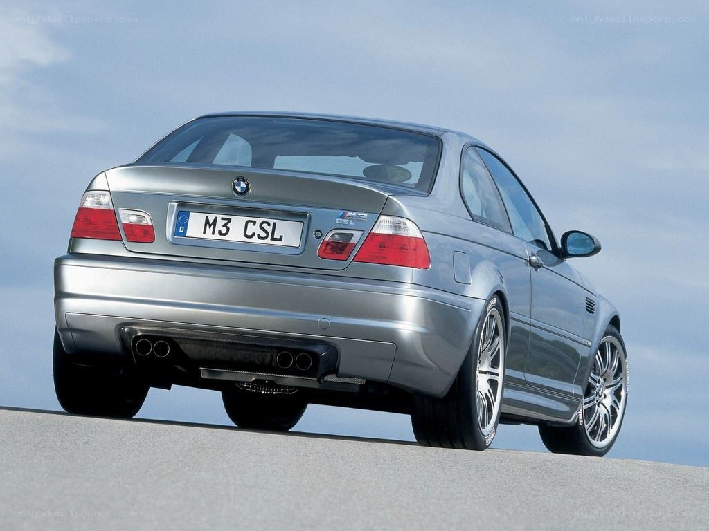 silver bmw m3 csL coupe