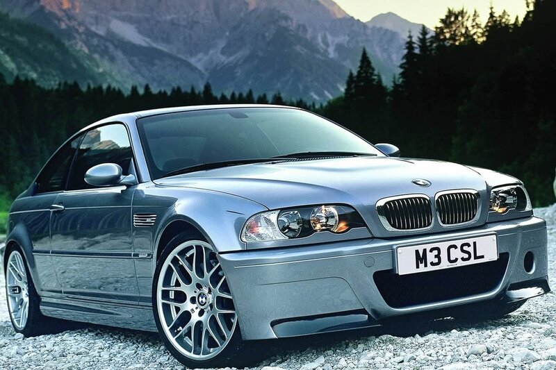 Silver BMW M3 CSL — Dramatic