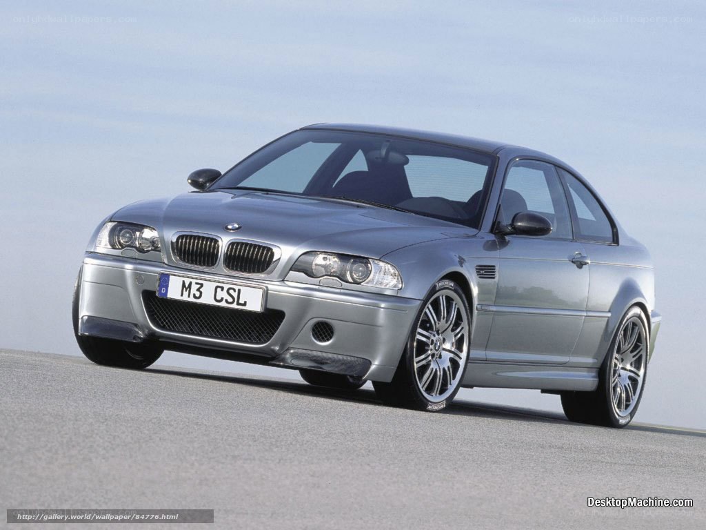 Silver BMW M3 CSL