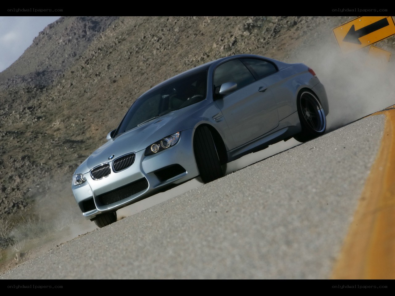silver bmw m3 drifting