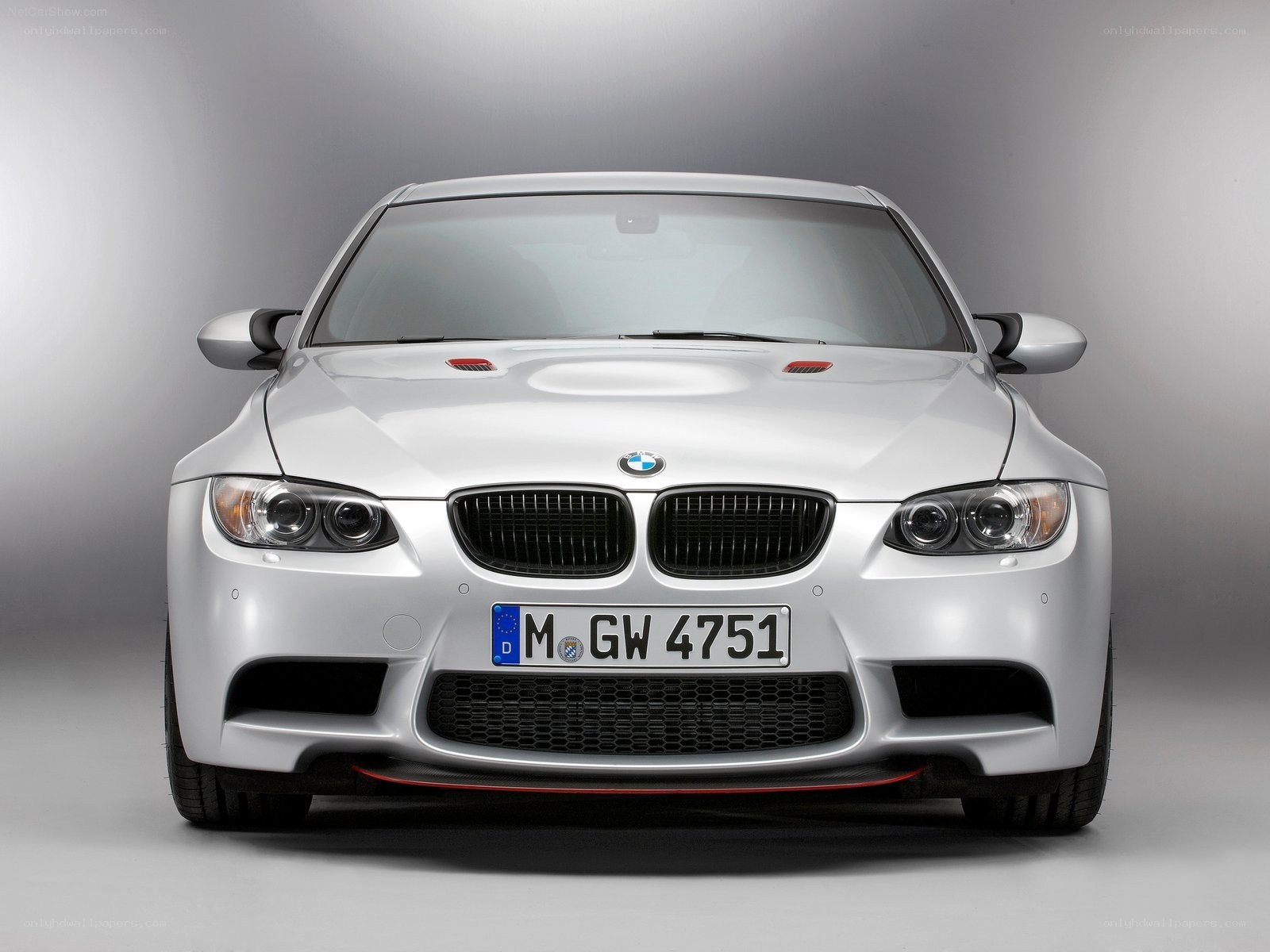 silver bmw m3 front view