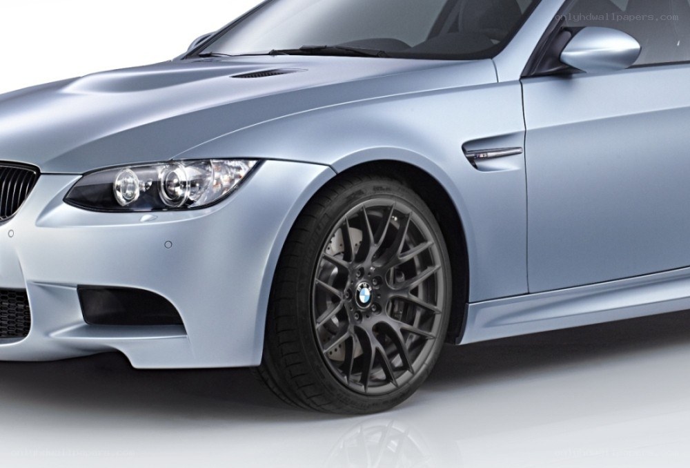 silver bmw m3 front view