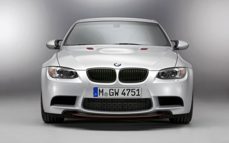 silver bmw m3 front view